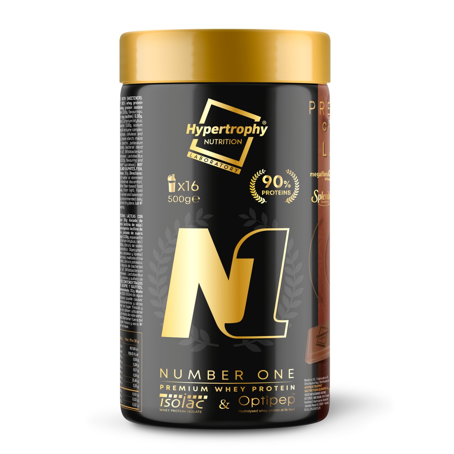 Number One Premium Whey Protein 90% | Proteína de Suero 90%| 500gr